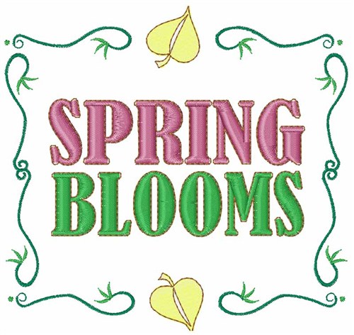 Spring Blooms Machine Embroidery Design