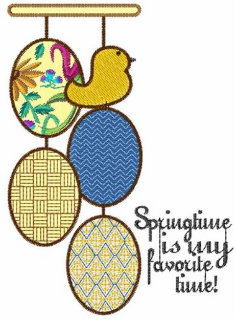 Picture of Springtime Machine Embroidery Design