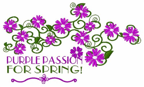 Purple Passion Machine Embroidery Design