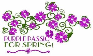 Picture of Purple Passion Machine Embroidery Design