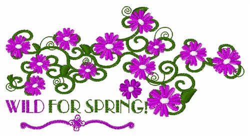 Wild For Spring Machine Embroidery Design