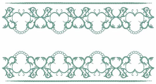 Pearl Strings Machine Embroidery Design