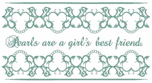 Girls Best Friend Machine Embroidery Design