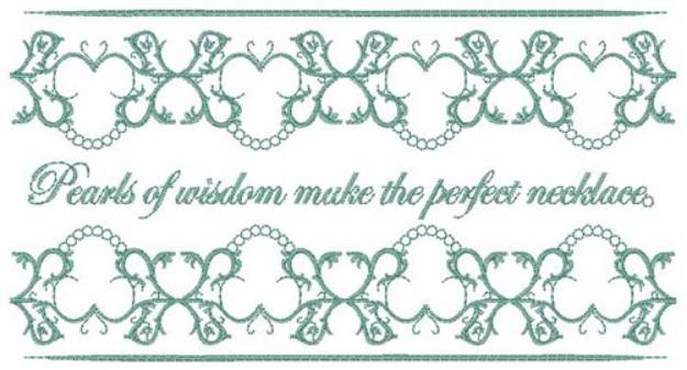 Picture of Pearls Of Wisdom Machine Embroidery Design