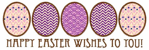 Easter Wishes Machine Embroidery Design