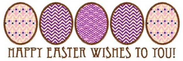 Picture of Easter Wishes Machine Embroidery Design