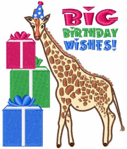 Picture of Birthday Wishes Machine Embroidery Design