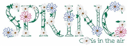 Spring In The Air Machine Embroidery Design