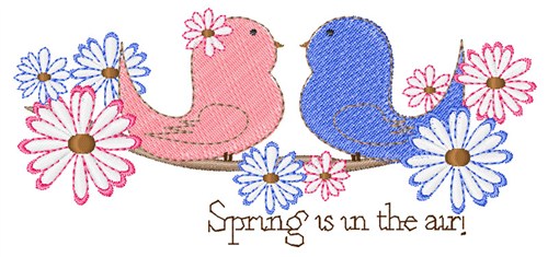 Spring Is In The Air Machine Embroidery Design
