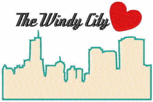 The Windy City Machine Embroidery Design