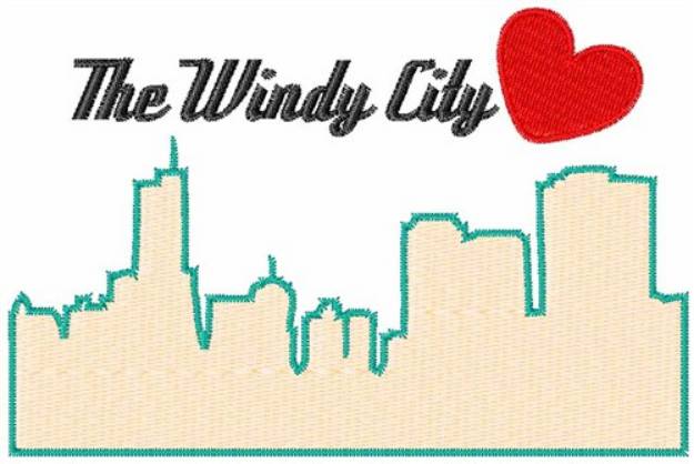 Picture of The Windy City Machine Embroidery Design