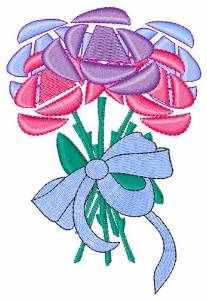 Picture of Ribbon Bouquet Machine Embroidery Design