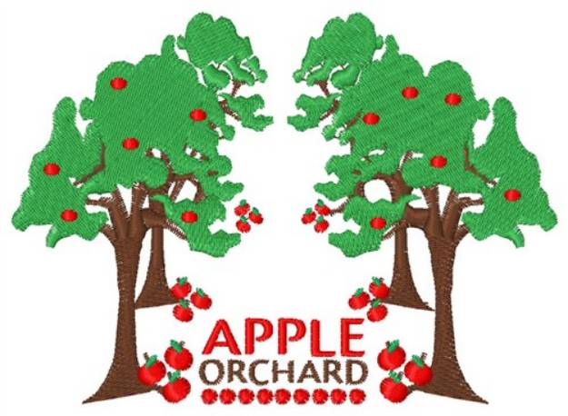 Picture of Apple Orchard Machine Embroidery Design