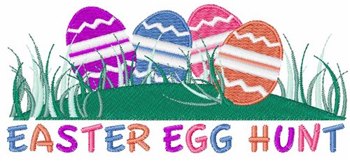 Easter Egg Hunt Machine Embroidery Design