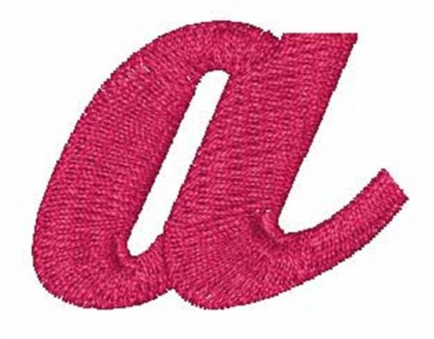 Picture of Hot Rod Lowercase a Machine Embroidery Design