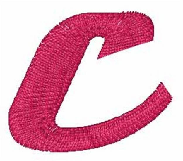 Picture of Hot Rod Lowercase c Machine Embroidery Design