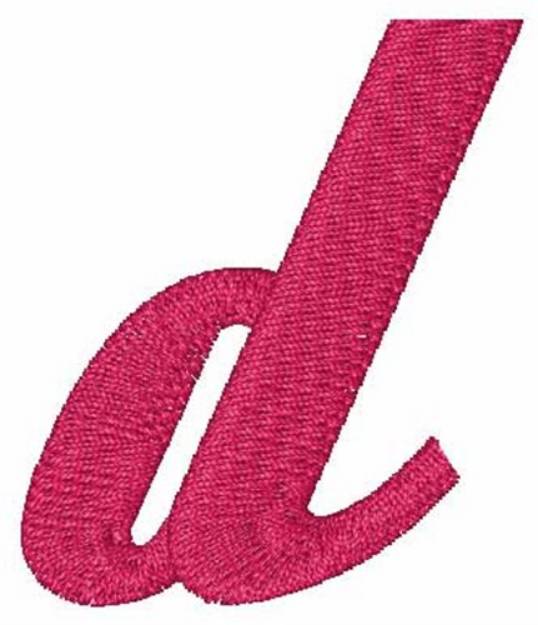 Picture of Hot Rod Lowercase d Machine Embroidery Design