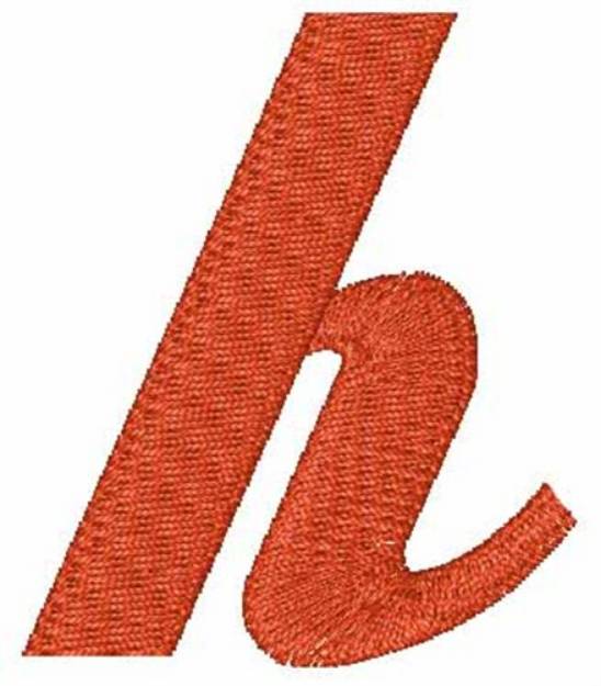 Picture of Hot Rod Lowercase h Machine Embroidery Design