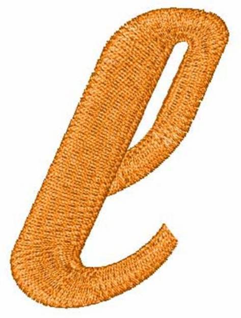 Picture of Hot Rod Lowercase l Machine Embroidery Design