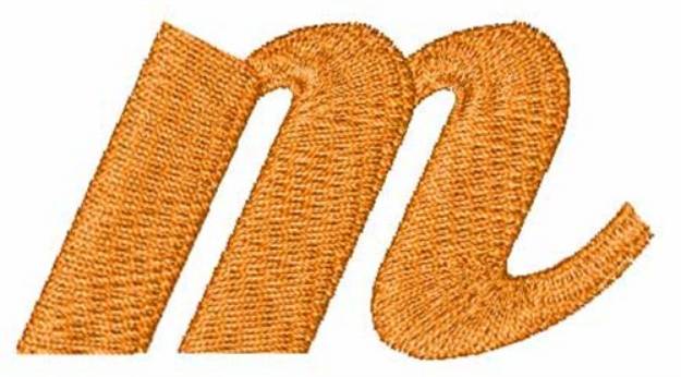 Picture of Hot Rod Lowercase m Machine Embroidery Design