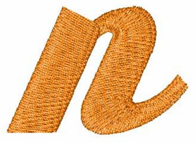 Picture of Hot Rod Lowercase n Machine Embroidery Design