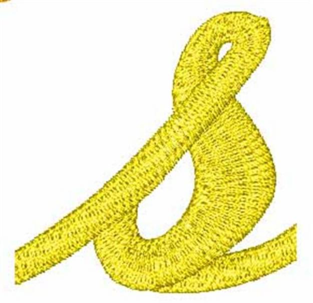 Picture of Hot Rod Lowercase s Machine Embroidery Design
