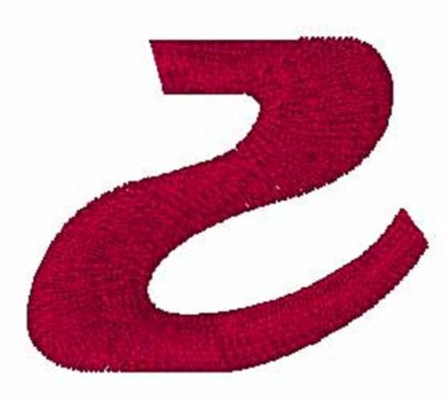 Picture of Hot Rod Lowercase z Machine Embroidery Design