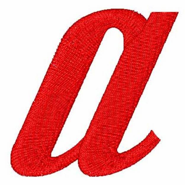 Picture of Hot Rod Uppercase A Machine Embroidery Design