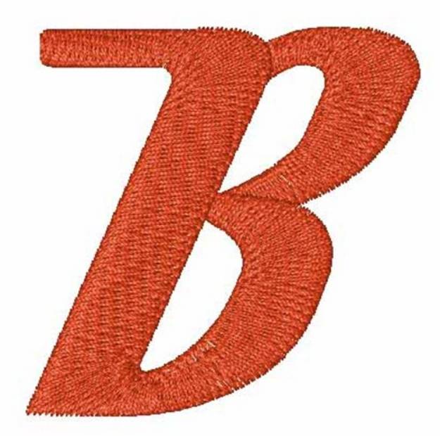 Picture of Hot Rod Uppercase B Machine Embroidery Design