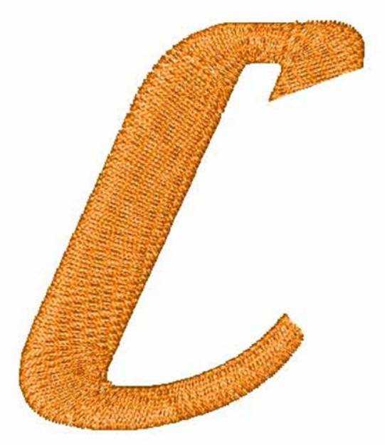 Picture of Hot Rod Uppercase C Machine Embroidery Design