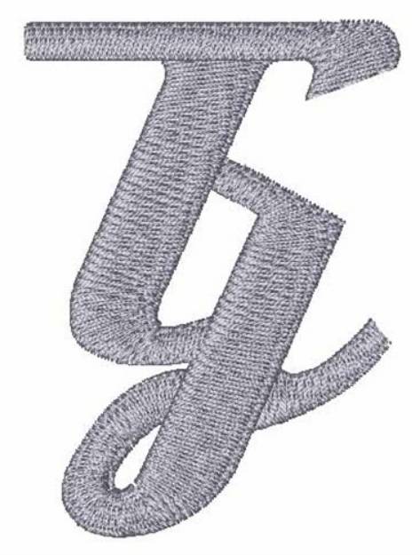 Picture of Hot Rod Uppercase G Machine Embroidery Design