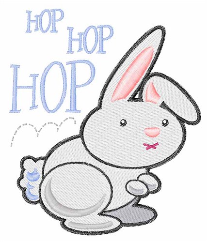 Hop Hop Hop Machine Embroidery Design
