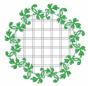 Picture of Clover Wreath Machine Embroidery Design
