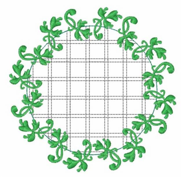 Picture of Clover Wreath Machine Embroidery Design
