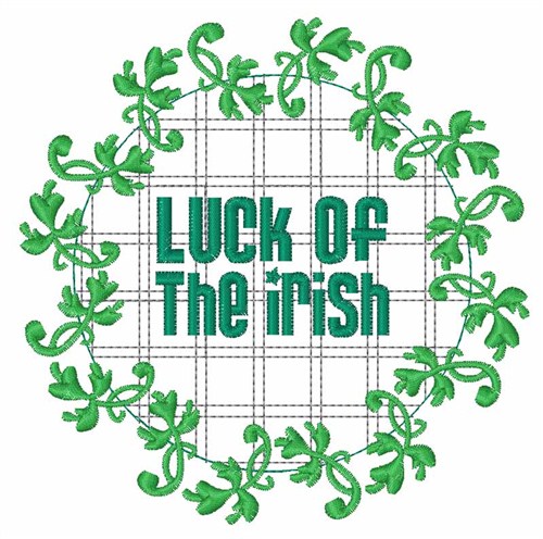 Irish Luck Clover Machine Embroidery Design