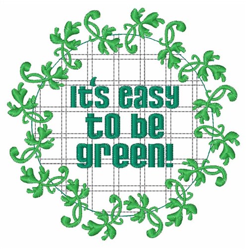 Easy Green Clover Machine Embroidery Design