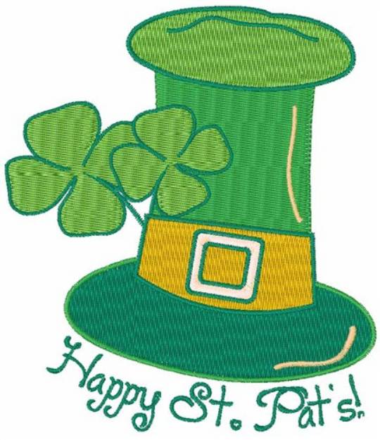 Picture of St. Pats Hat Machine Embroidery Design