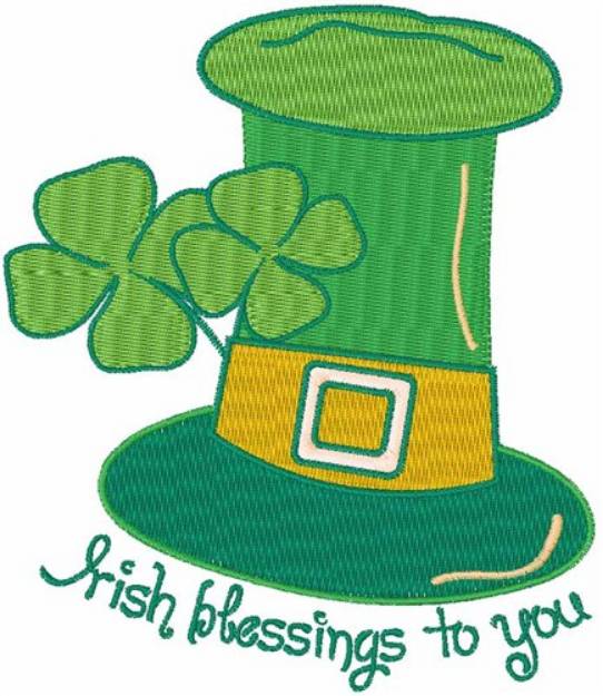 Picture of Irish Blessings Machine Embroidery Design