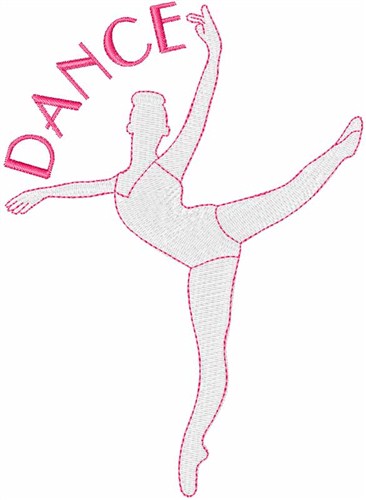 Ballet Dancer Dance Machine Embroidery Design