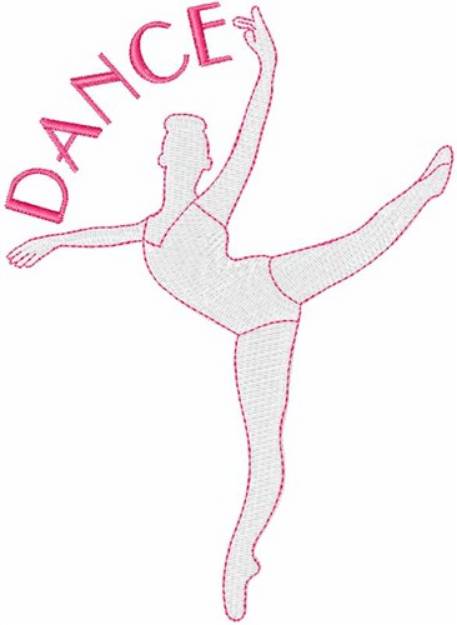 Picture of Ballet Dancer Dance Machine Embroidery Design