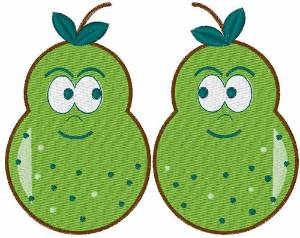 Picture of Pair of Pears Machine Embroidery Design