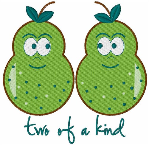 Pear of a Kind Machine Embroidery Design