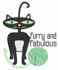 Picture of Fabulous Furry Cat Machine Embroidery Design