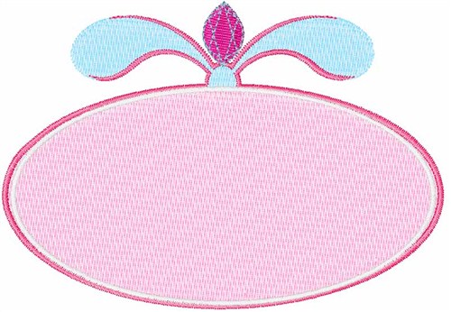 Pink Plaque Blank Machine Embroidery Design