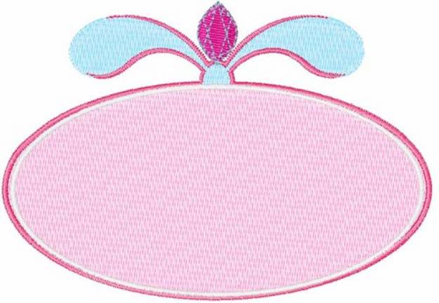 Picture of Pink Plaque Blank Machine Embroidery Design