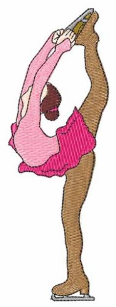 Picture of Ice Skater Machine Embroidery Design