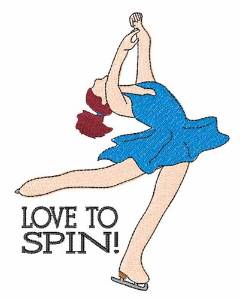 Picture of Love to Spin Machine Embroidery Design