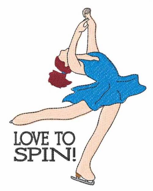 Picture of Love to Spin Machine Embroidery Design