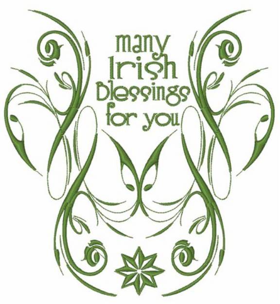 Picture of Irish Blessings Insignia Machine Embroidery Design