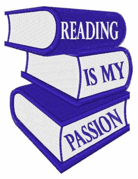 Picture of Reading is My Passion Machine Embroidery Design